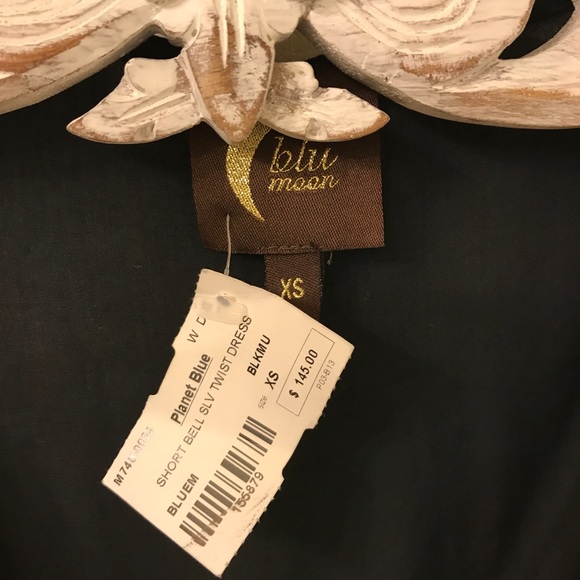 Planet Blue Brand Blu Moon Bell Sleeve Twist Dress - Picture 3 of 5